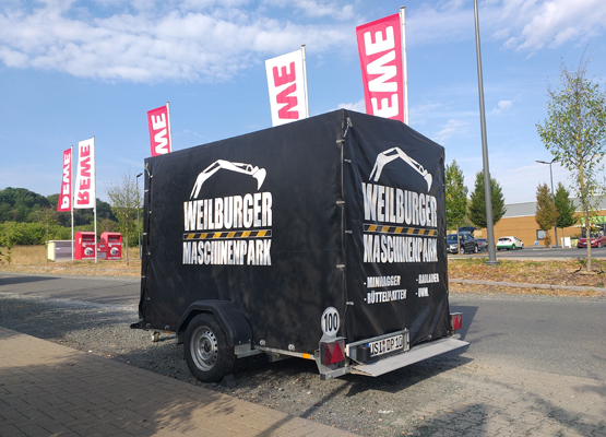 750 kg Motorradanhänger Planenanhänger mieten - Unsinn AS 826-13-1550